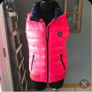 Pink American Eagles Puffer Vest